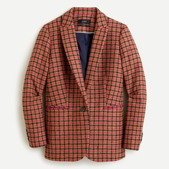 NWT J.Crew Houndstooth Parke Blazer English Wool